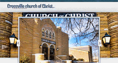 Desktop Screenshot of crossvillechurchofchrist.org